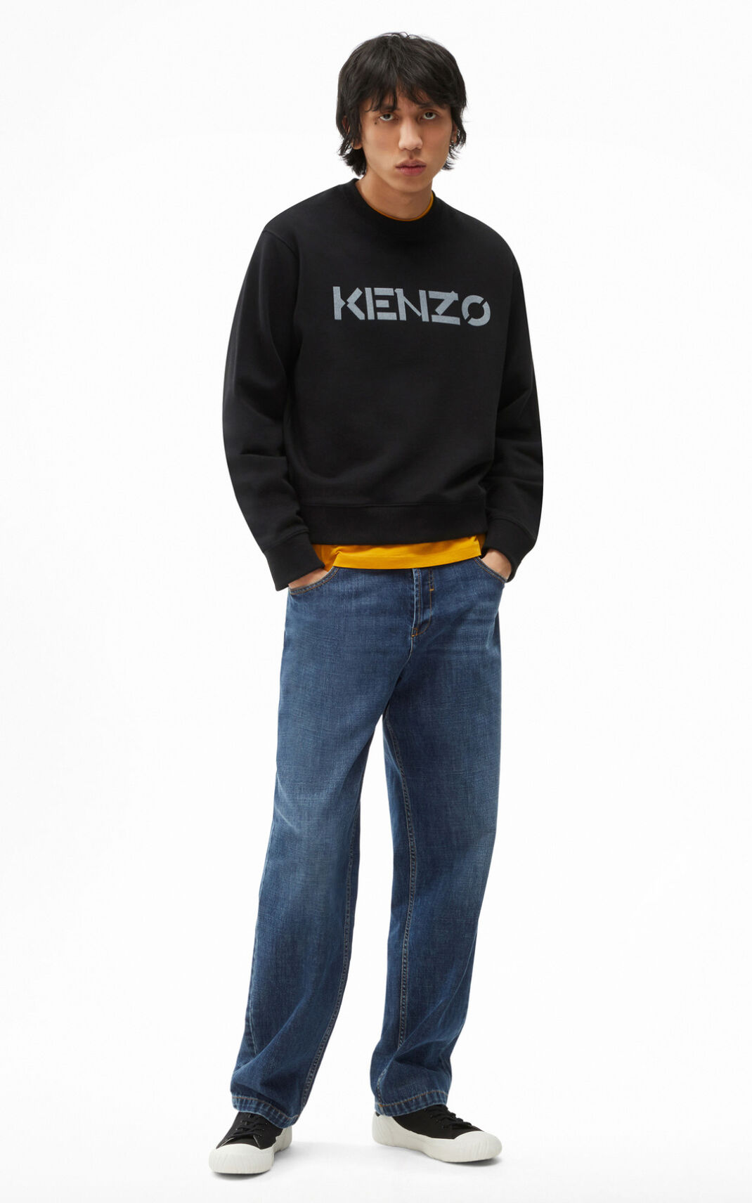 Kenzo Logo スウェット メンズ 黒 - LZDAES257